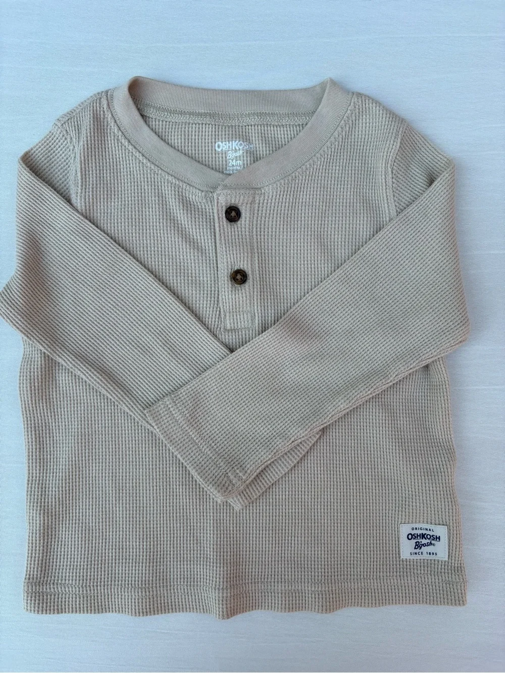 OshKosh B'gosh Toddler Boy 24M Bundle Corduroy Overalls /Flannel Shirt/Henley